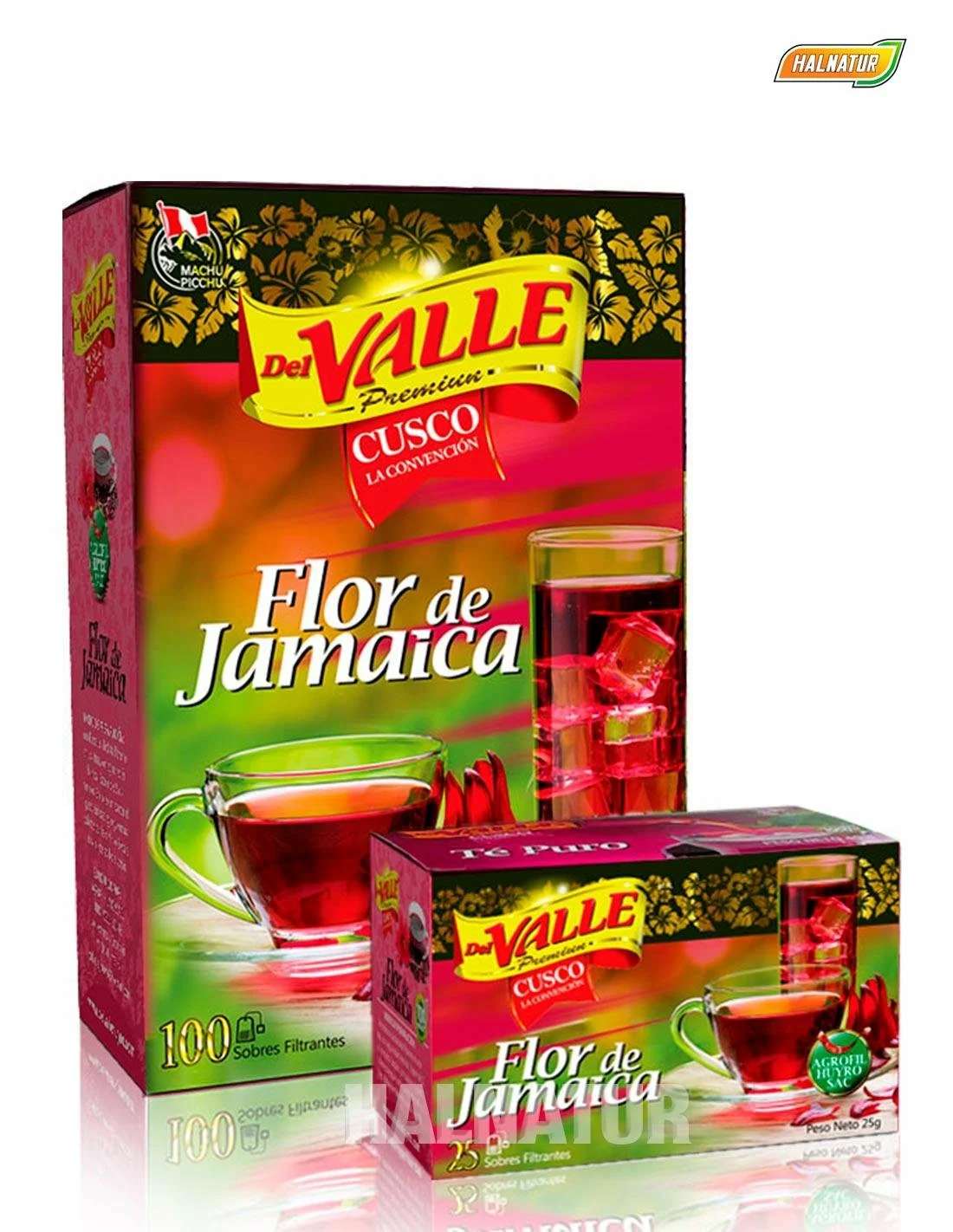 FLOR DE JAMAICA marca Del Valle